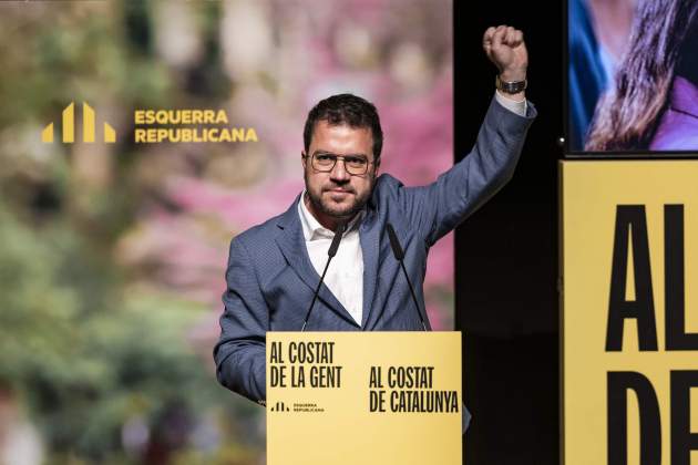 Elecciones Catalunya 2024 acto ERC Santa Coloma aragonés / Foto: Carlos Baglietto