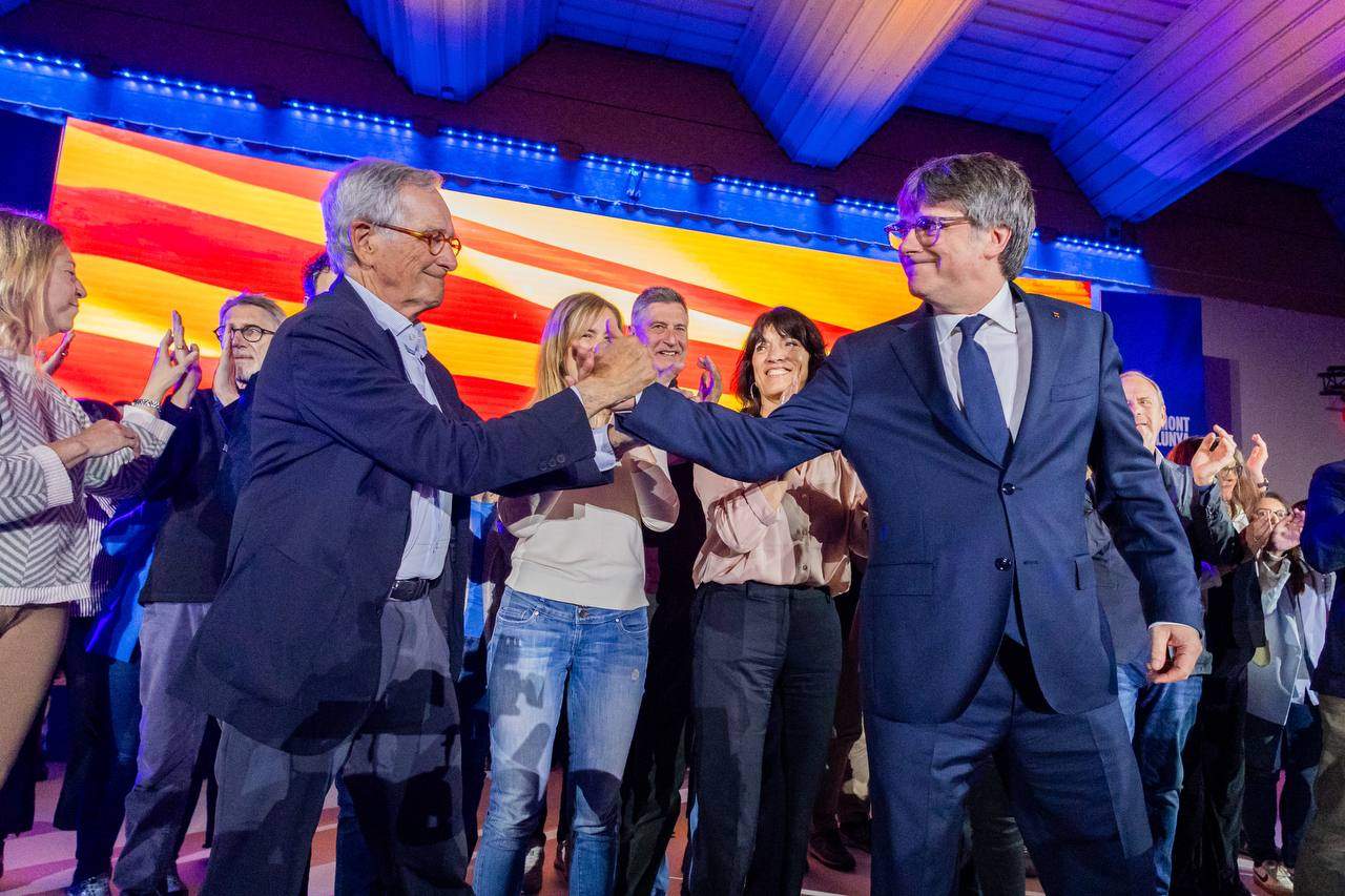 Trias i Puigdemont a Argelers / Junts