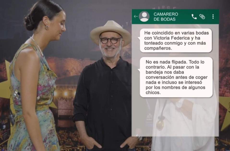 Mensajes del camarero en quien Vic se quería ligar, Telecinco