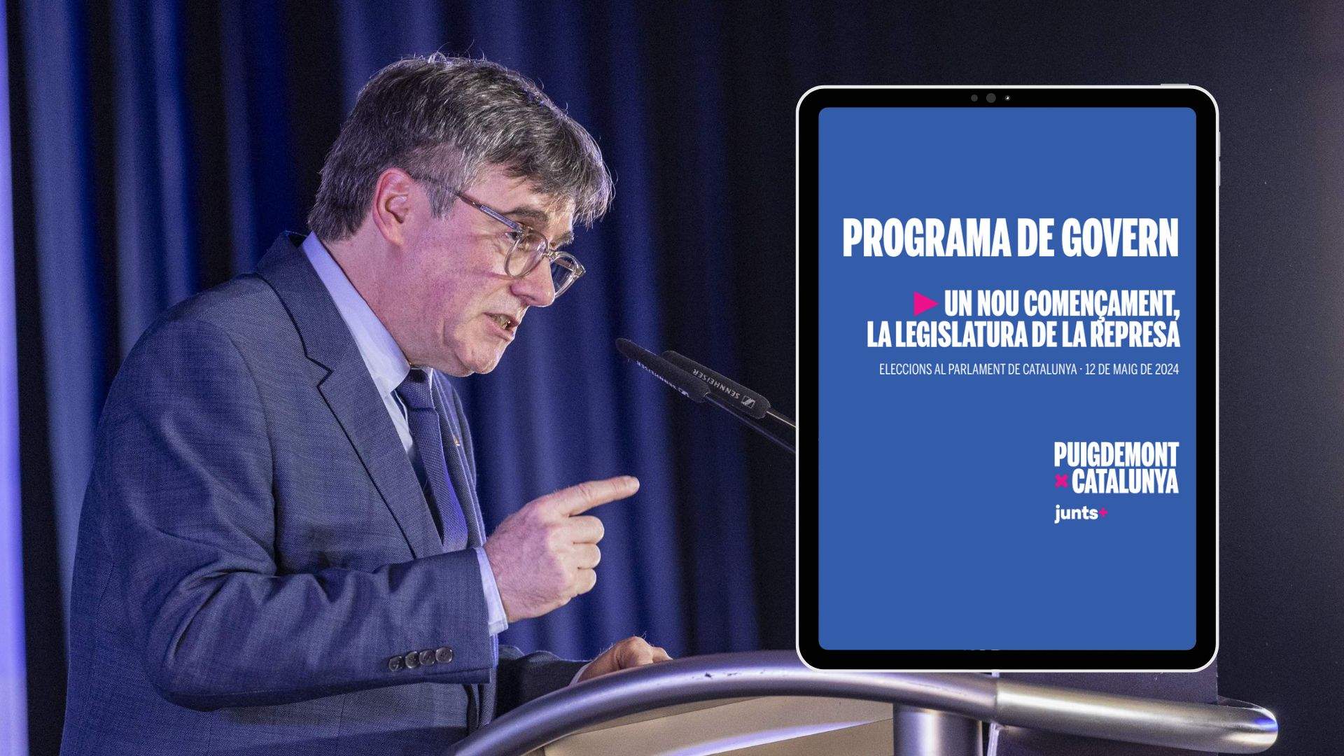 Programa electoral Junts Carles Puigdemont Eleccions Catalunya 2024 / Carlos Baglietto