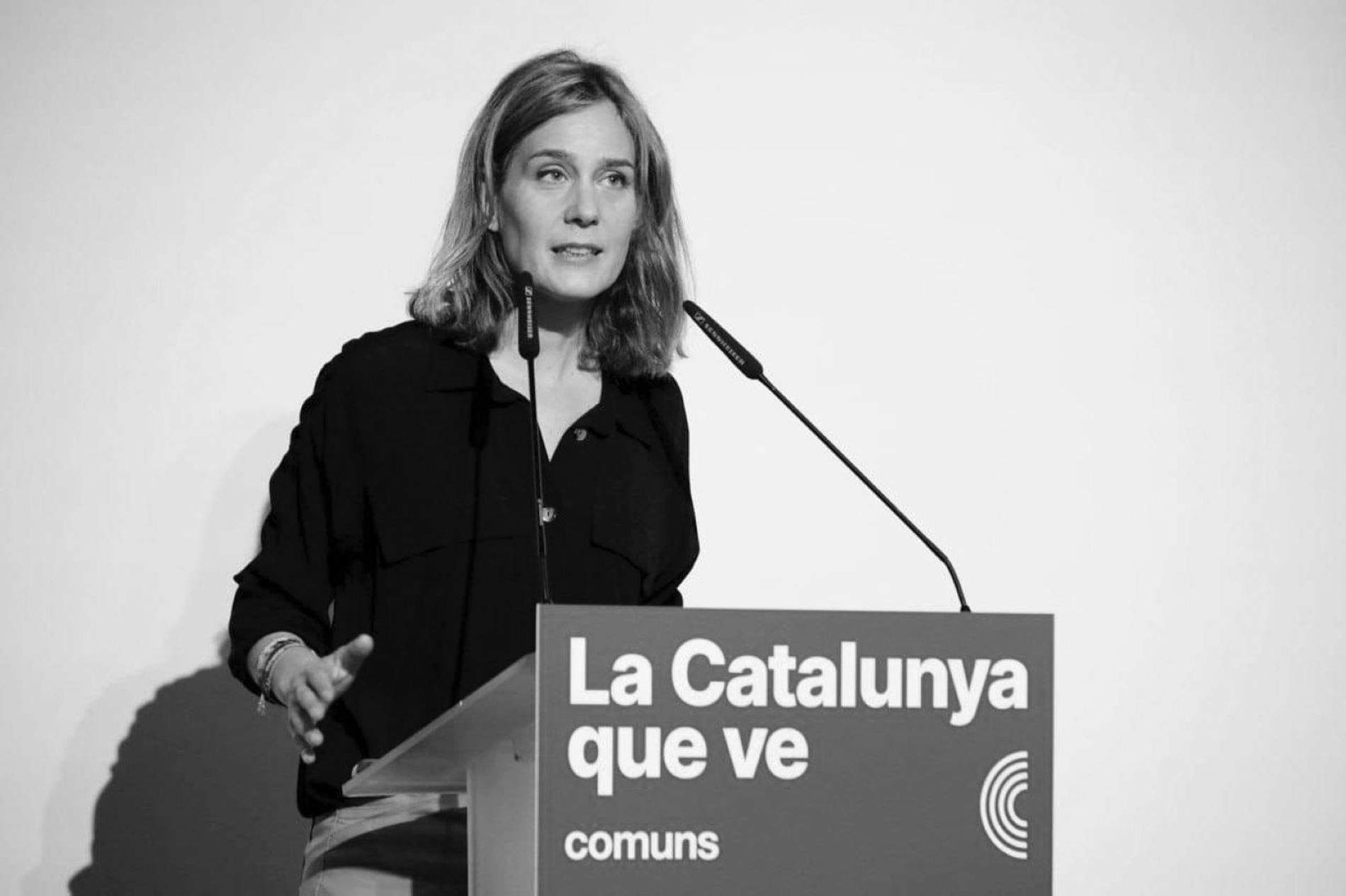 Jessica Albiach, perfil candidata eleccions catalunya 2024 blanc i negre / Europa Press