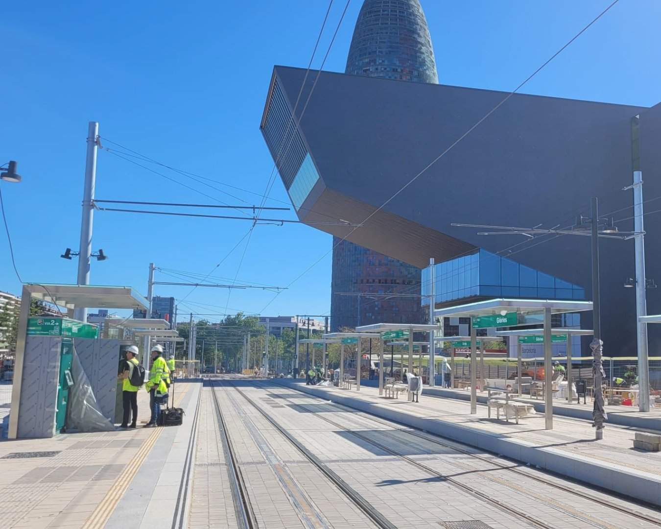 Les línies T4, T5 i T6 del tramvia de Barcelona estrenaran la parada de Glòries el 9 de maig