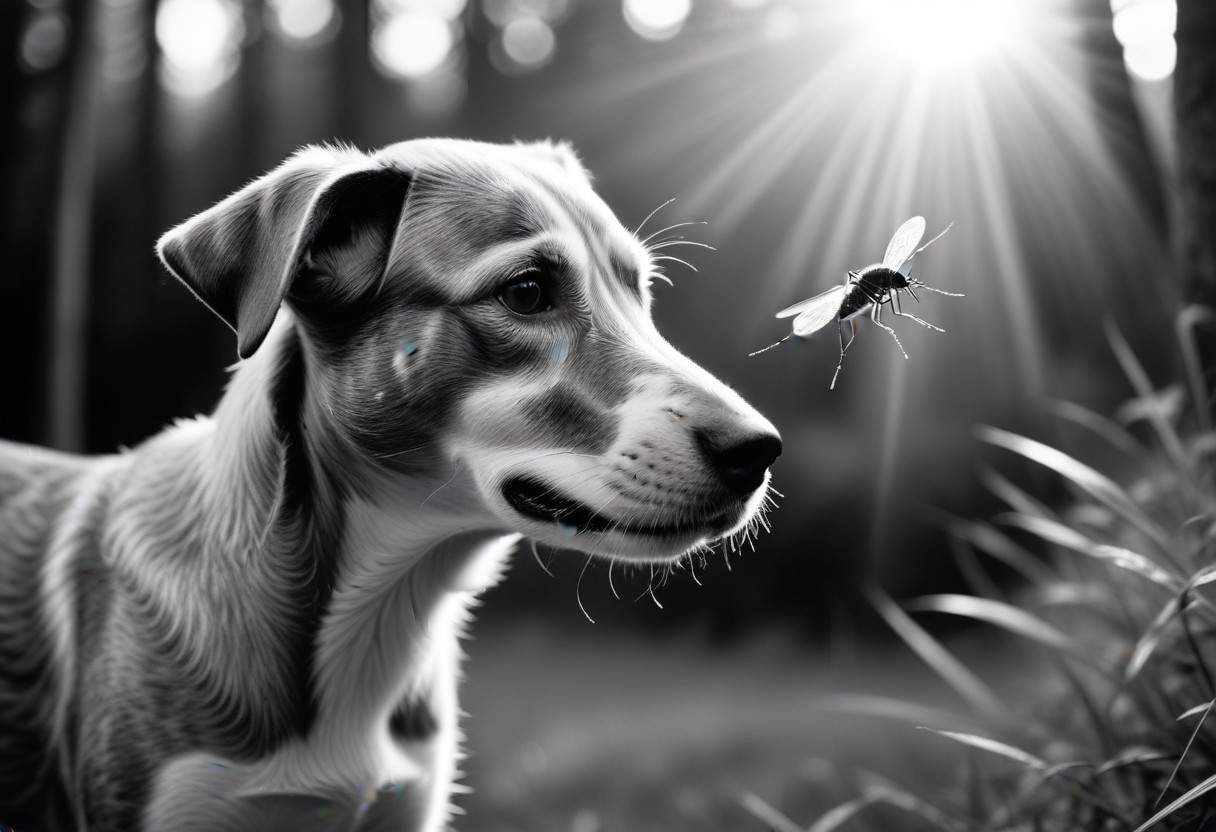 perro y mosquito (IA)