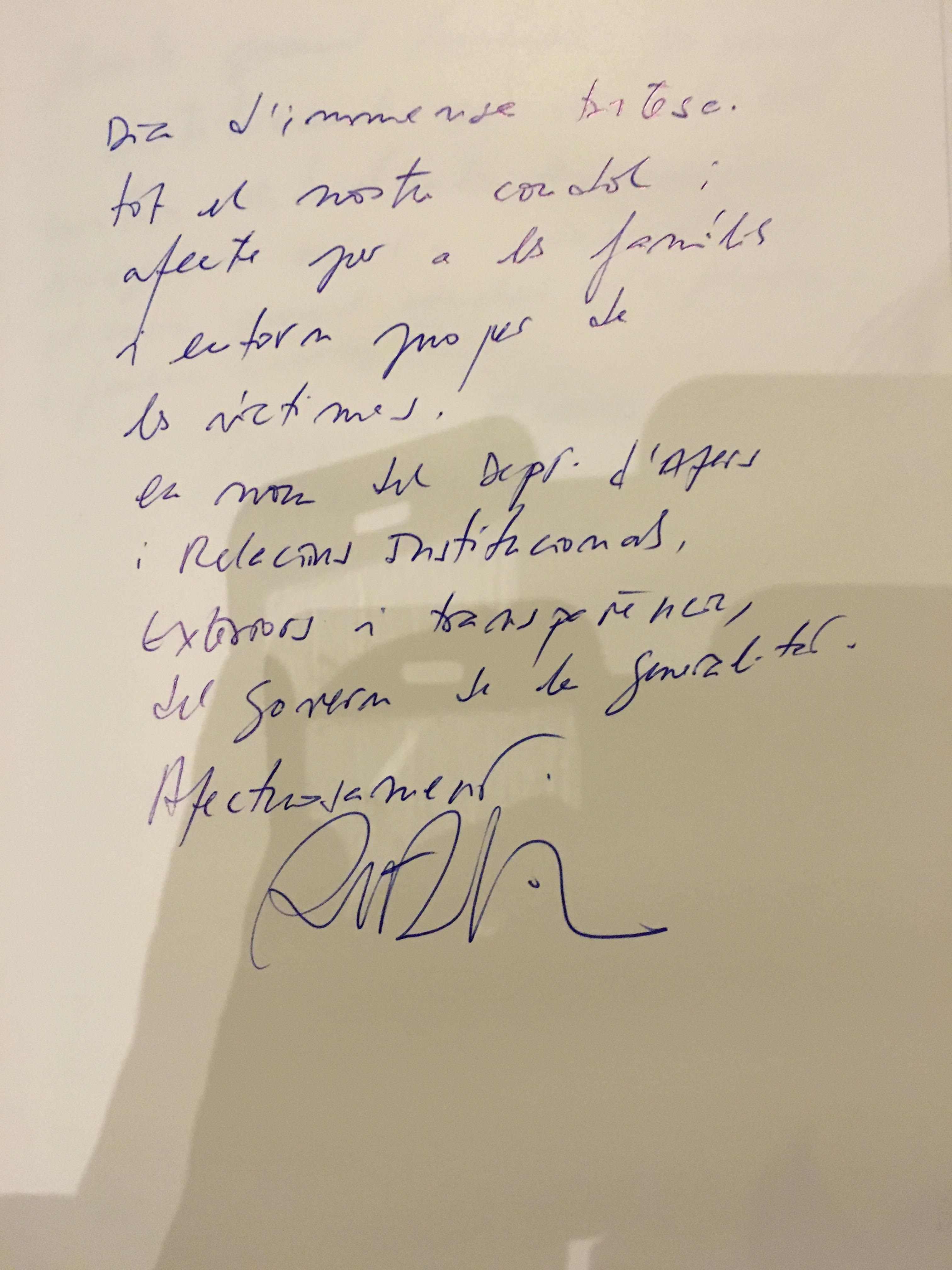 El conseller d'Afers Exteriors, Raül Romeva, ha mostrat el seu condol posant de manifest que és "un dia d'inmensa tragèdia".