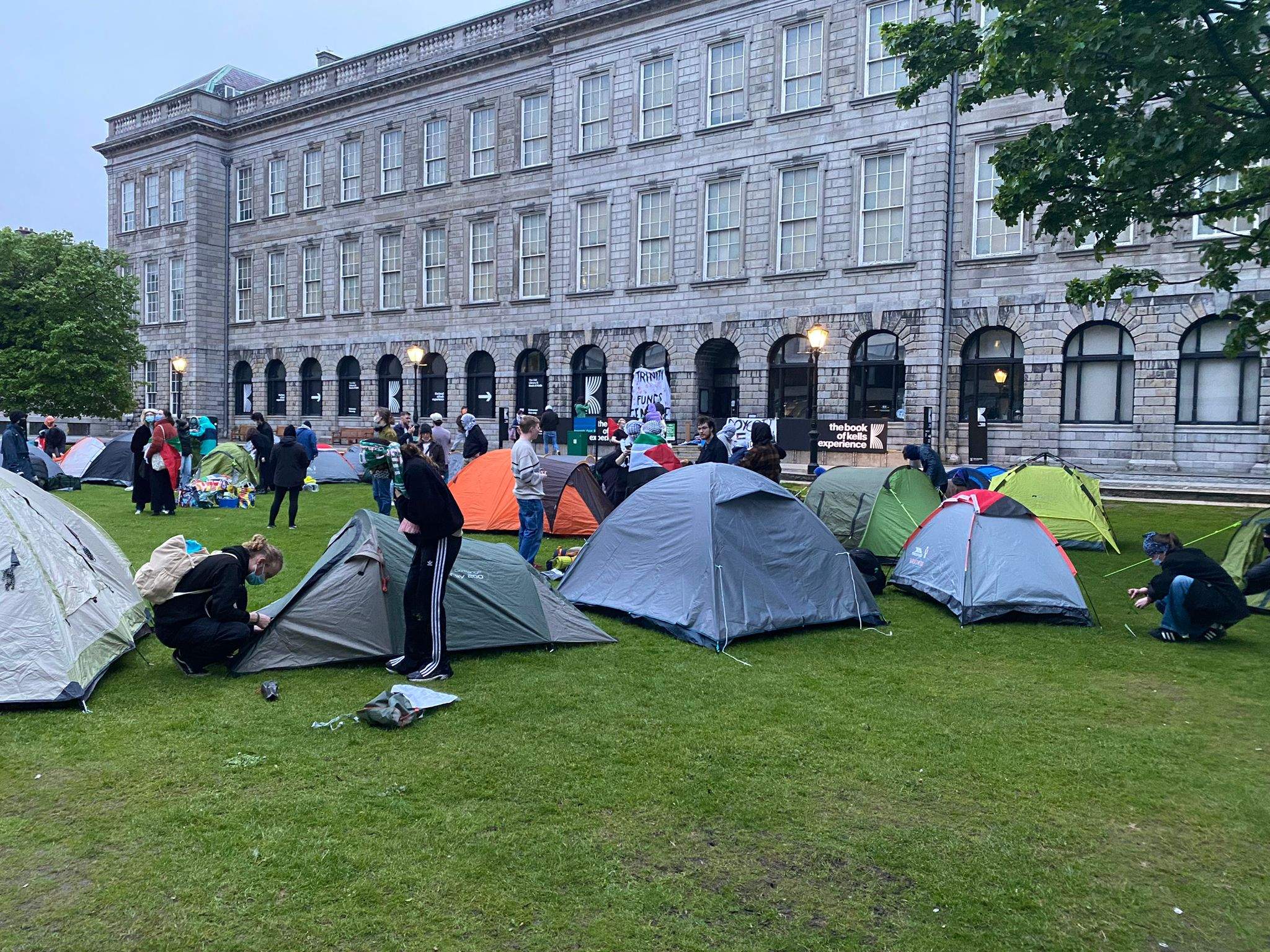 protesta palestina trinity college socialist party irlanda