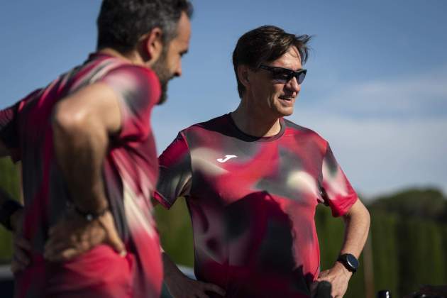 Salvador Illa Girona atletisme 5 maig 2024 EFE Salvador Illa Girona atletisme 5 maig 2024 EFE