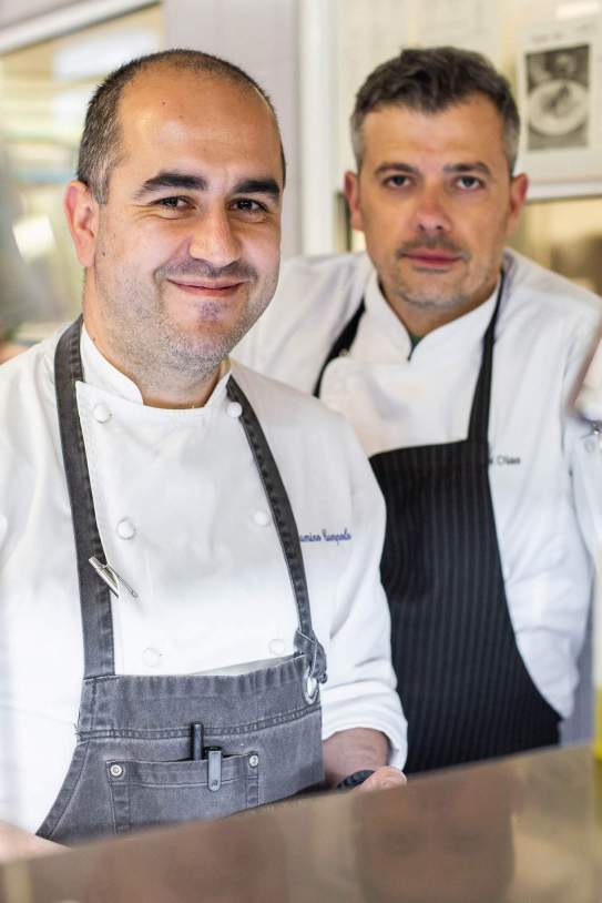Los chefs de 1497, Beniamino Campolo y Samuel Dias / Foto: Marta Garreta Los chefs de 1497, Beniamino Campolo y Samuel Dias / Foto: Marta Garreta