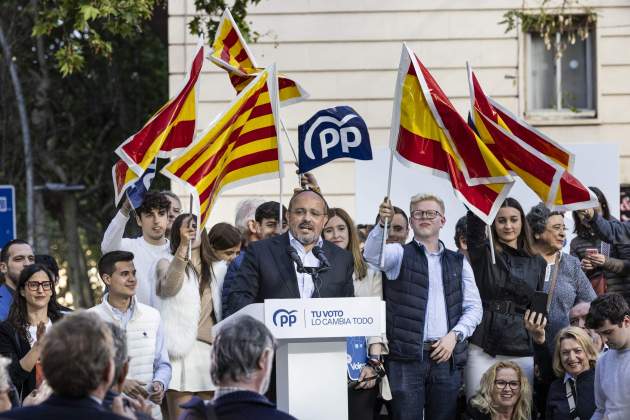 Acto del PP en Sarrià, elecciones Catalunya 2024, Alejandro Fernández / Foto: Carlos Baglietto