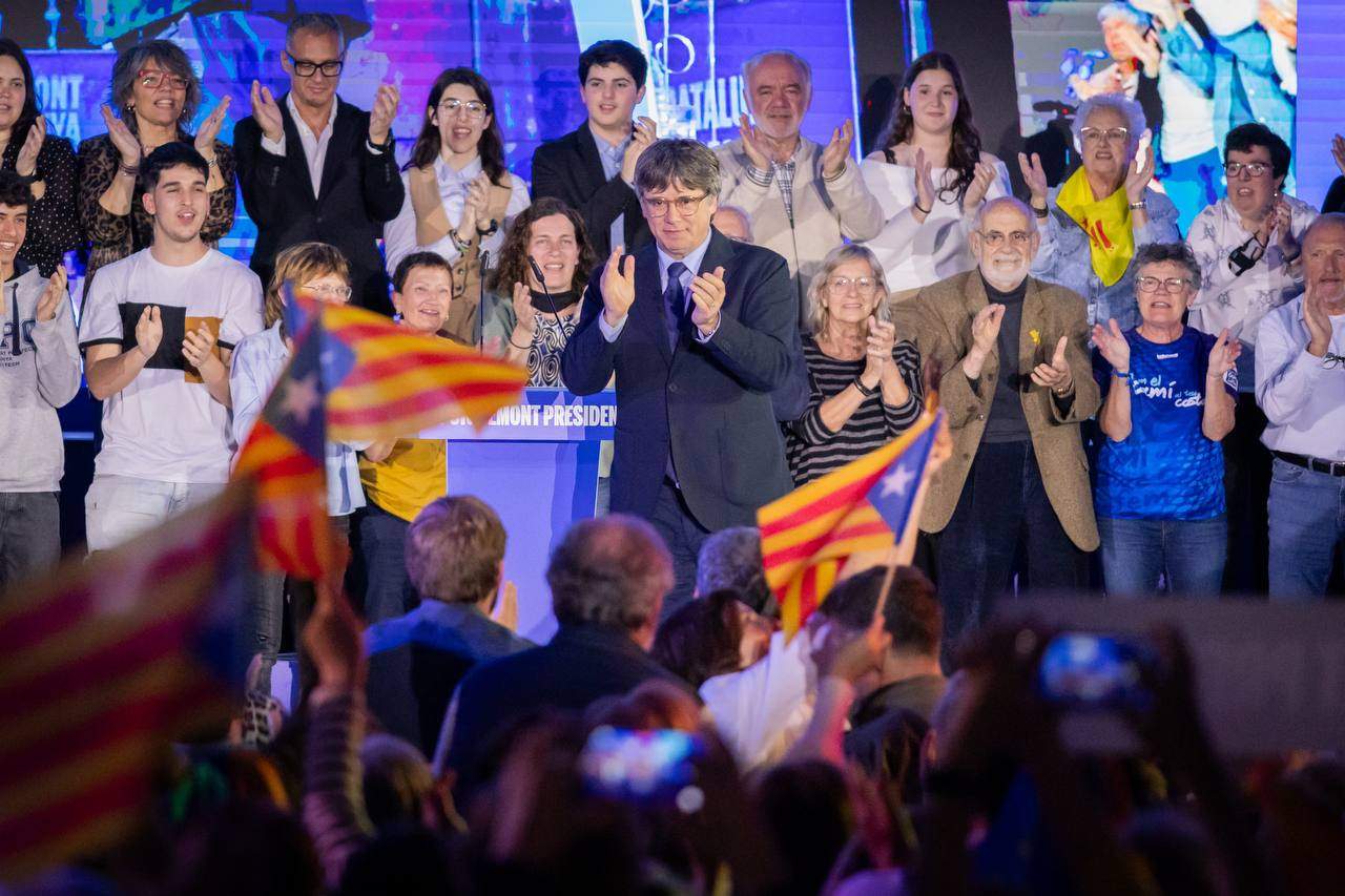 Puigdemont: “Junts es el único voto independentista que puede ganar y provoca dolor de barriga en Madrid”