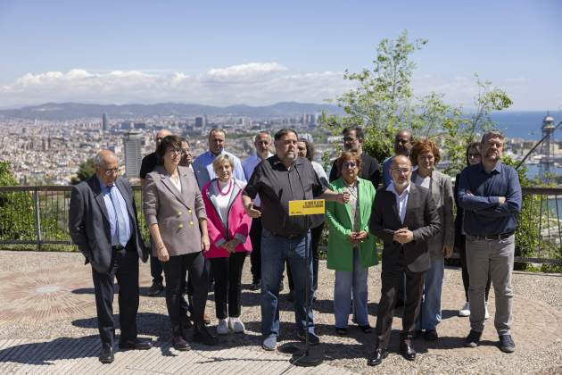 20240507 Acte ERC amb Oriol Junqueras mirador Montjuïc / Foto: Montse Giralt 20240507 Acte ERC amb Oriol Junqueras mirador Montjuïc / Foto: Montse Giralt