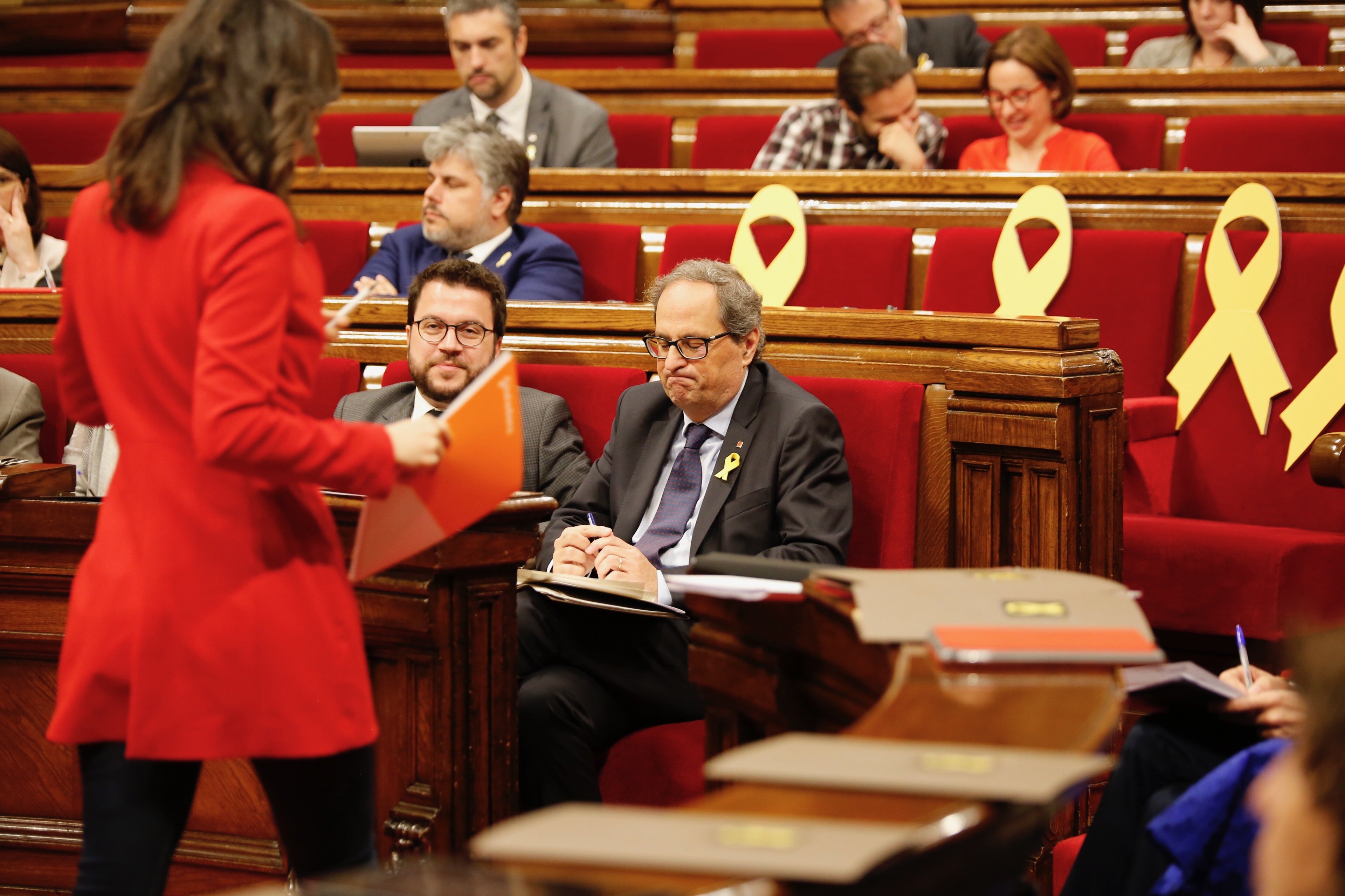 La realidad desmiente a Cs: el Parlament no está "cerrado por los independentistas"