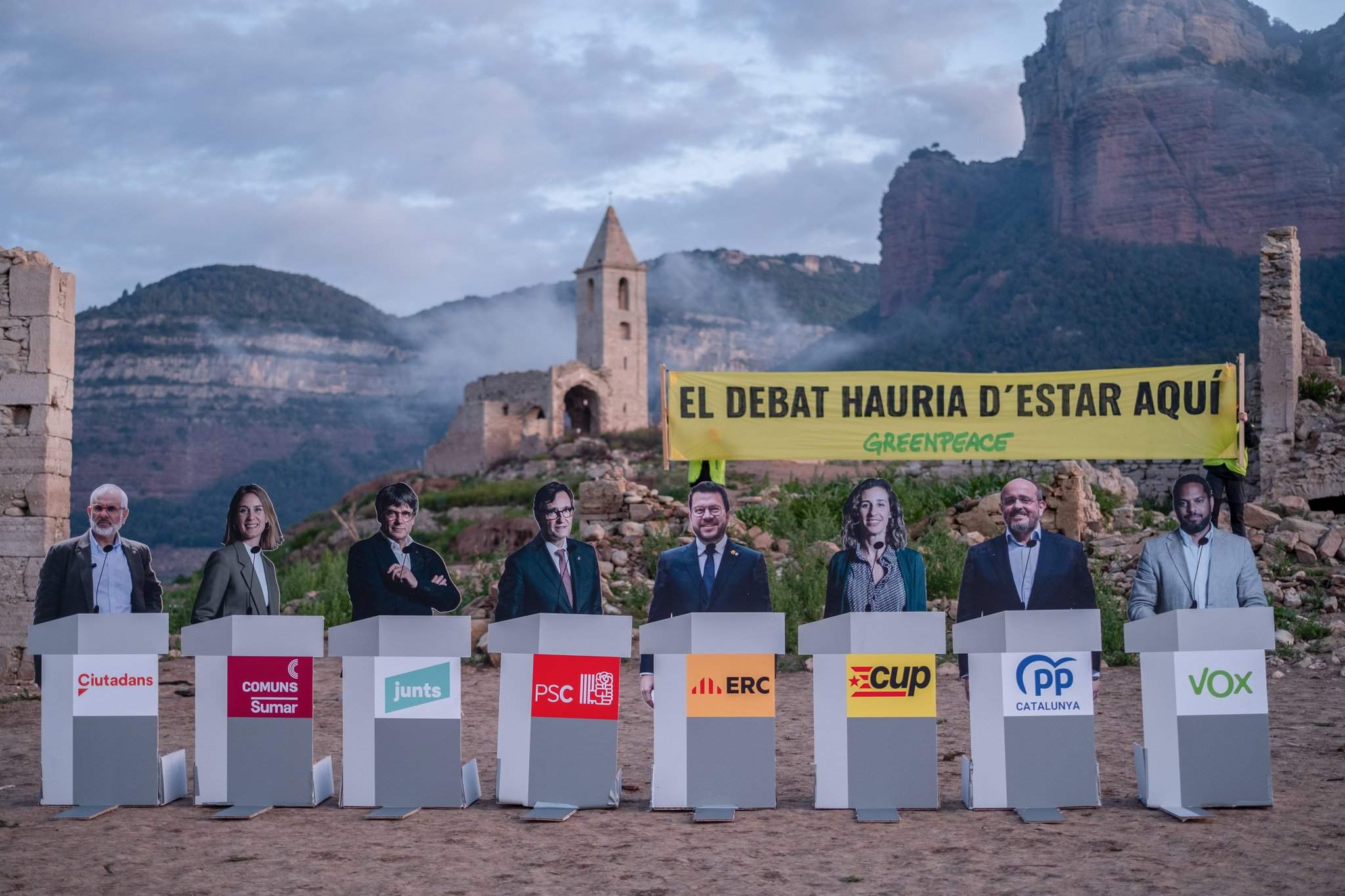 Aquí tendría que haber sido el debate de los candidatos para el 12-M, según Greenpeace