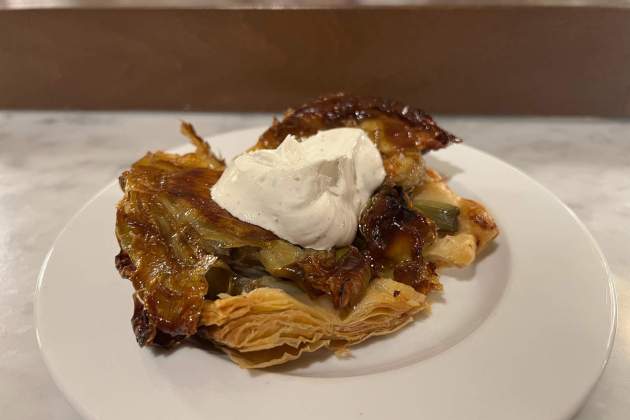 Tatin de carxofa – Bodega Bonay – Molinero Trias, R Tatin de carxofa – Bodega Bonay – Molinero Trias, R