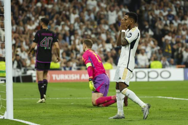 Fallo Rodrygo Real Madrid Bayern de Múnich / Foto: EFE Fallo Rodrygo Real Madrid Bayern de Múnich / Foto: EFE