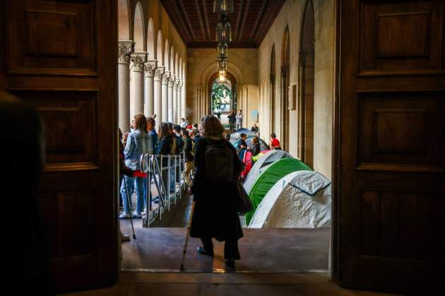 Universitat Barcelona Palestina acampada / europa press
