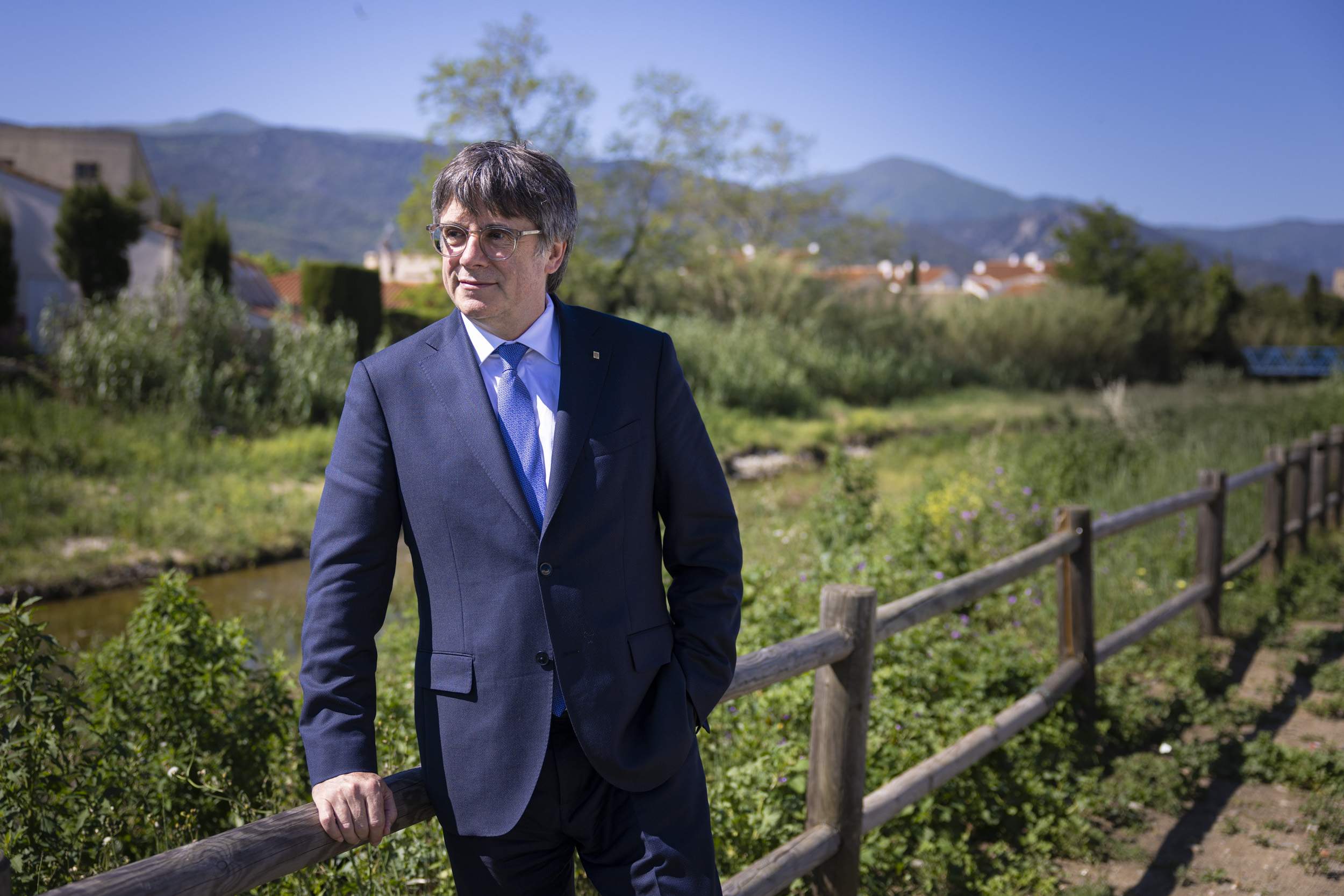 Entrevista Carles Puigdemont a Argelers - Foto: Montse Giralt