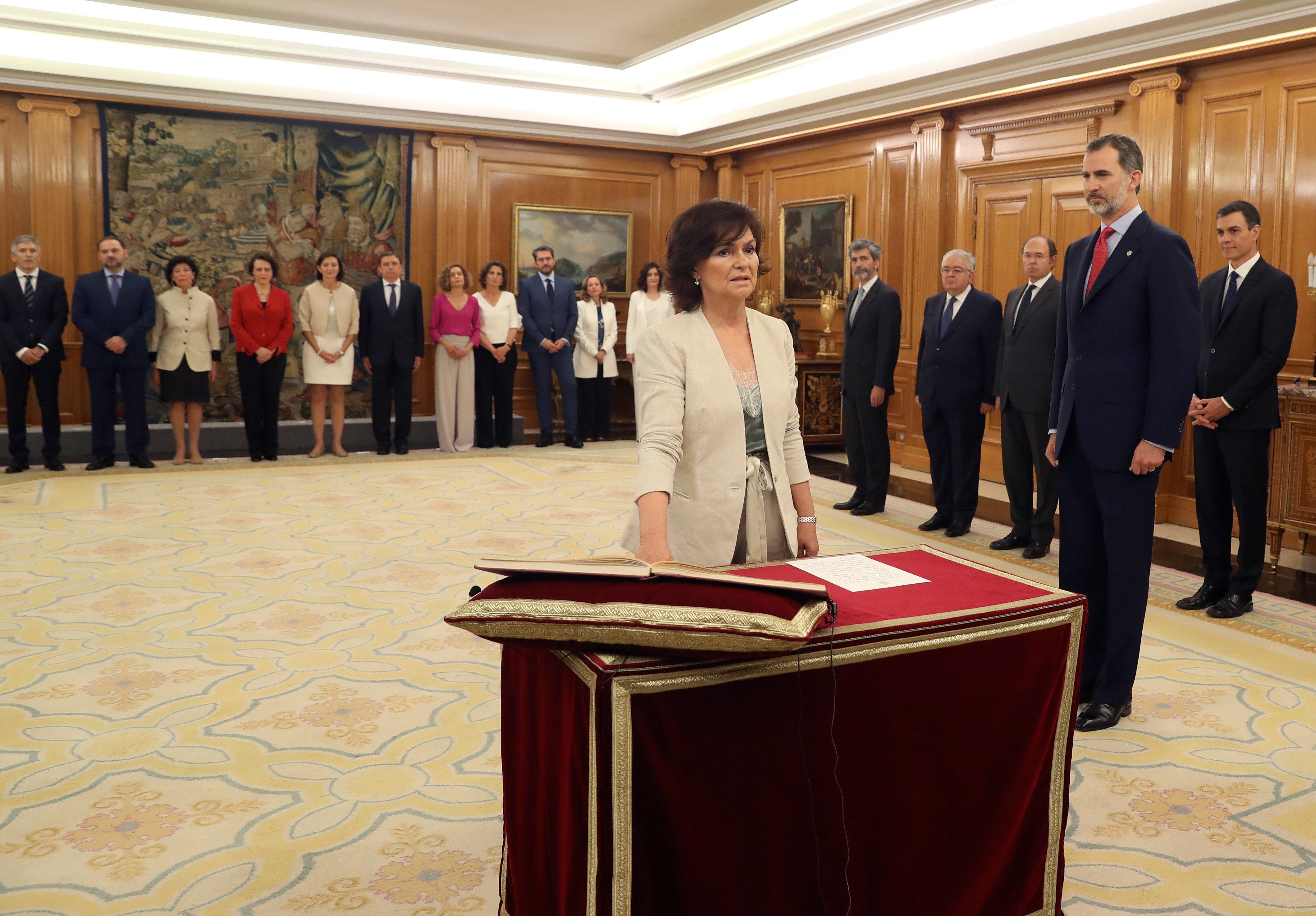 El gabinet de "Ministras y Ministros" de Sánchez promet el càrrec davant del Rei