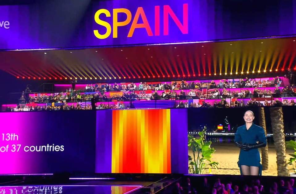 Soraya Arnelas en Benidorm Eurovisión, TVE Soraya Arnelas en Benidorm Eurovisión, TVE