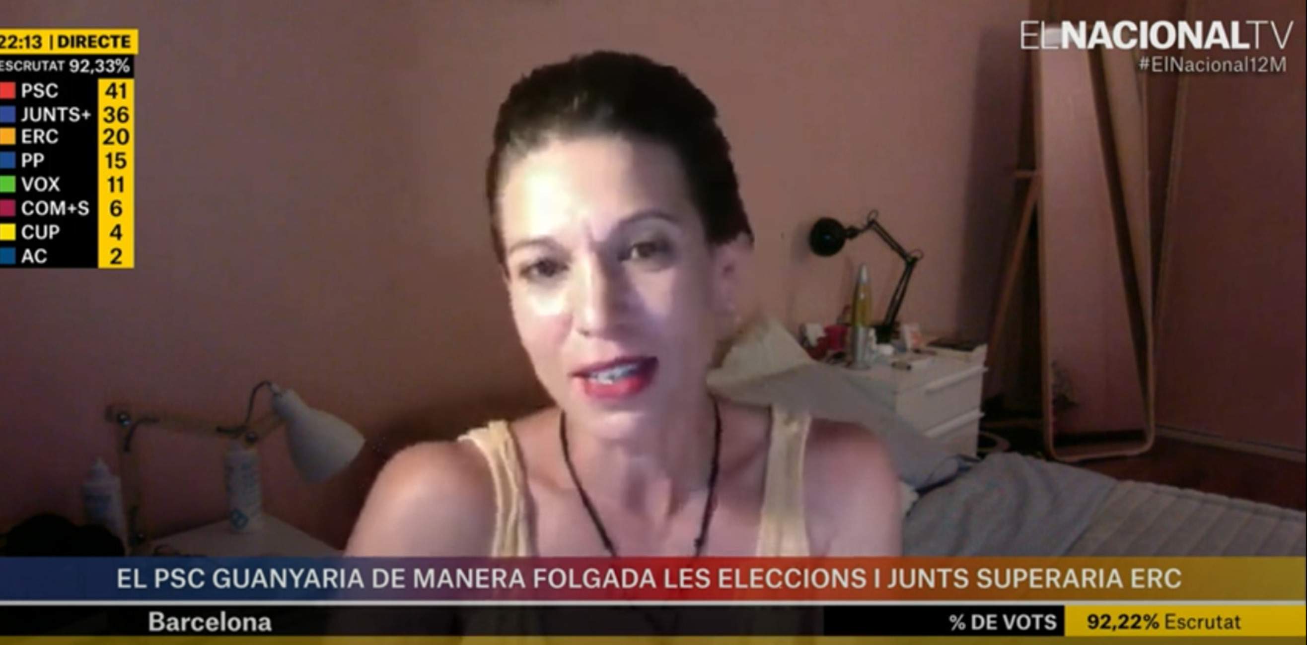 Bea Talegón, sobre el resultat: "A l'Estat espanyol li interessaria una presidència de Puigdemont"