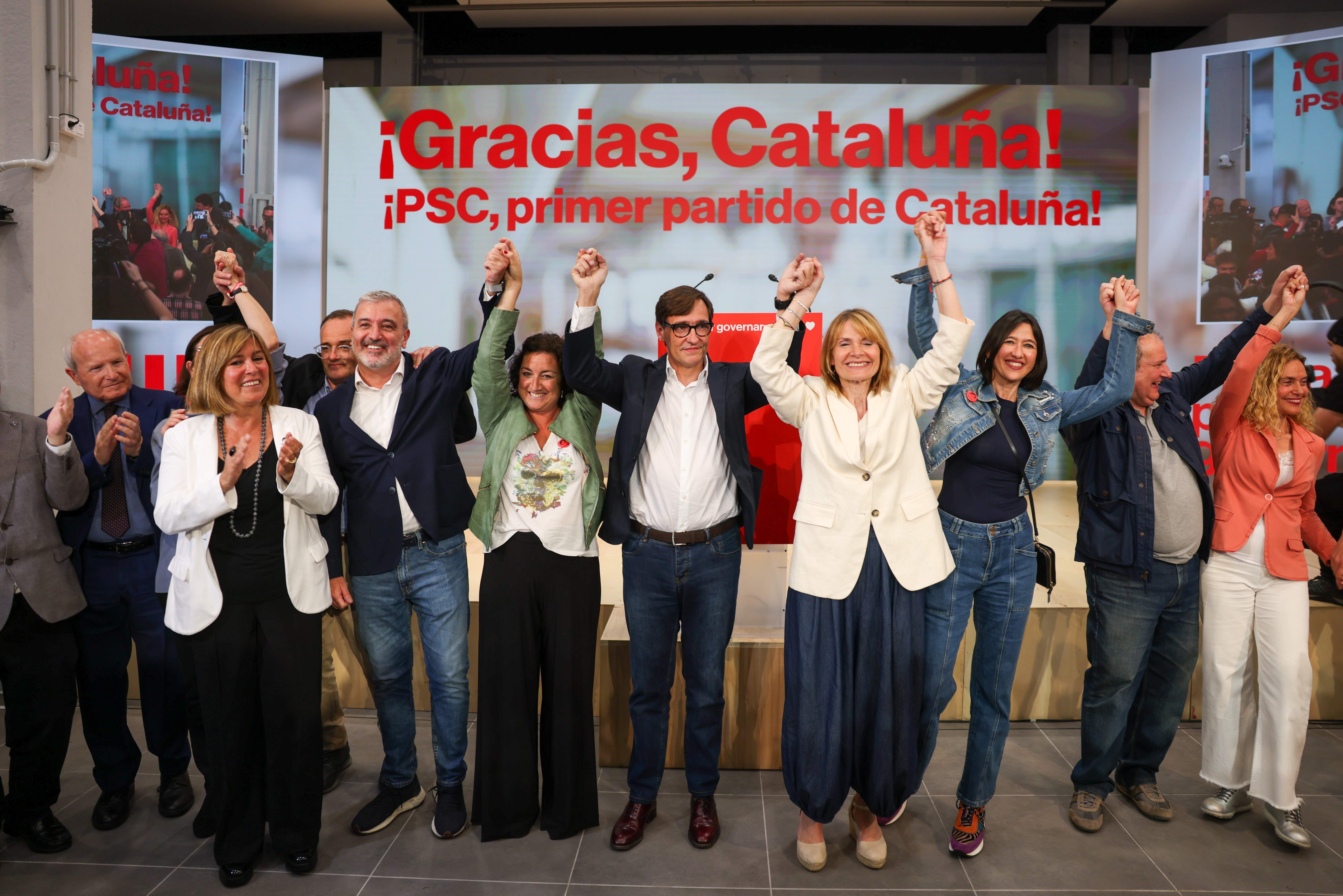 Salvador Illa PSC eleccions 12 maig 2024 victoria   Montse Giralt