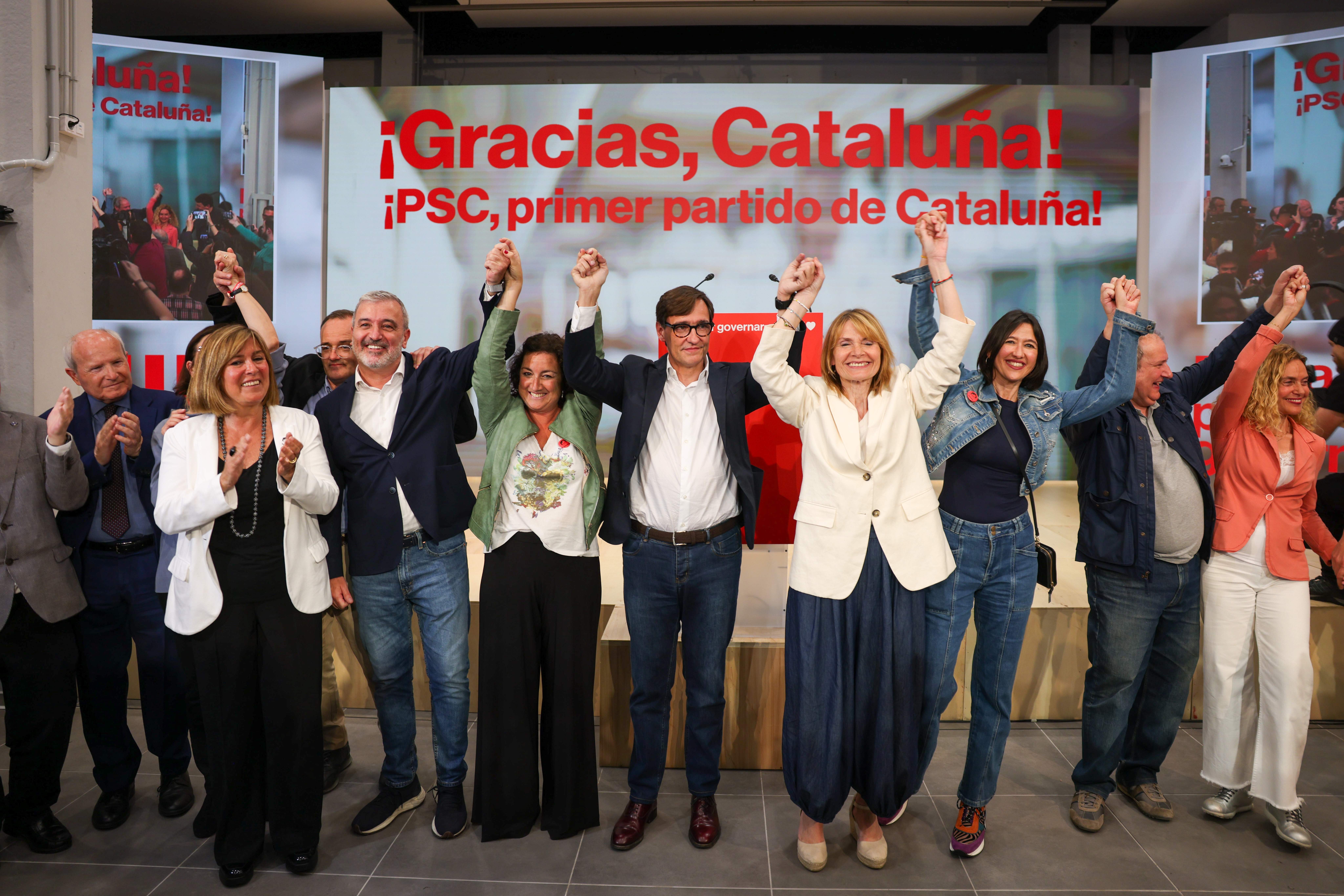 Salvador Illa, clear winner of the Catalan election, as the independentist bloc falls short