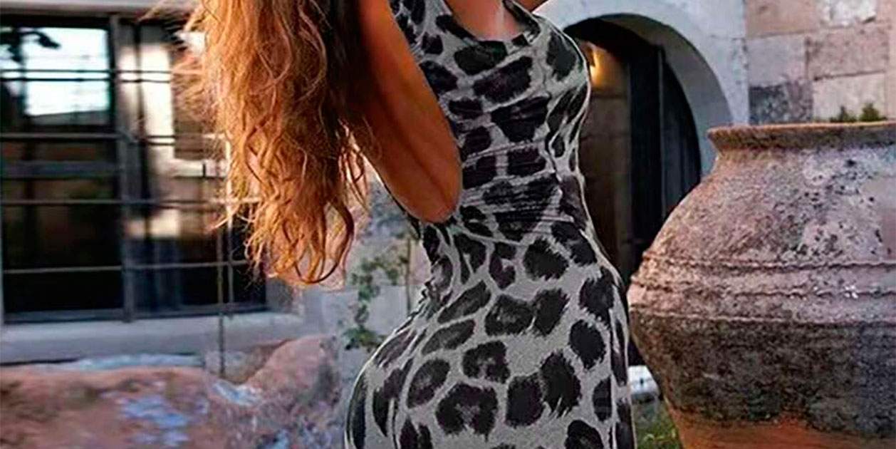 Aquest vestit entallat i ajustat amb estampat de lleopard costa 6 euros a Shein