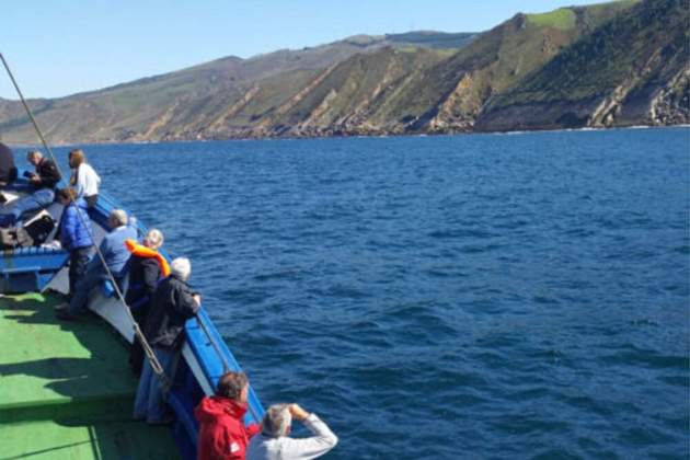 Navegació per la costa de Jaizkibel. Font Mater Navegació per la costa de Jaizkibel. Font Mater