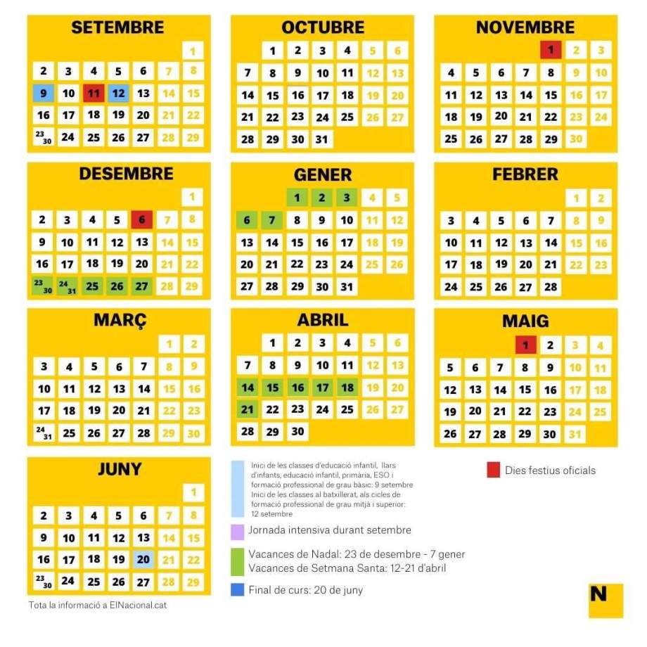 calendari escolar 2024 2025 calendari escolar 2024 2025