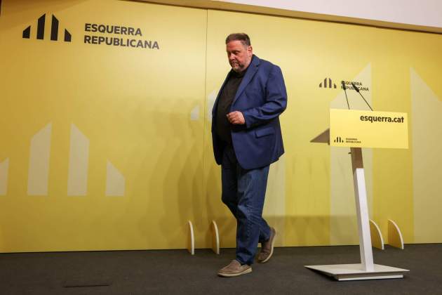 Rueda de prensa de Oriol Junqueras (ERC) / Montse Giralt Rueda de prensa de Oriol Junqueras (ERC) / Montse Giralt