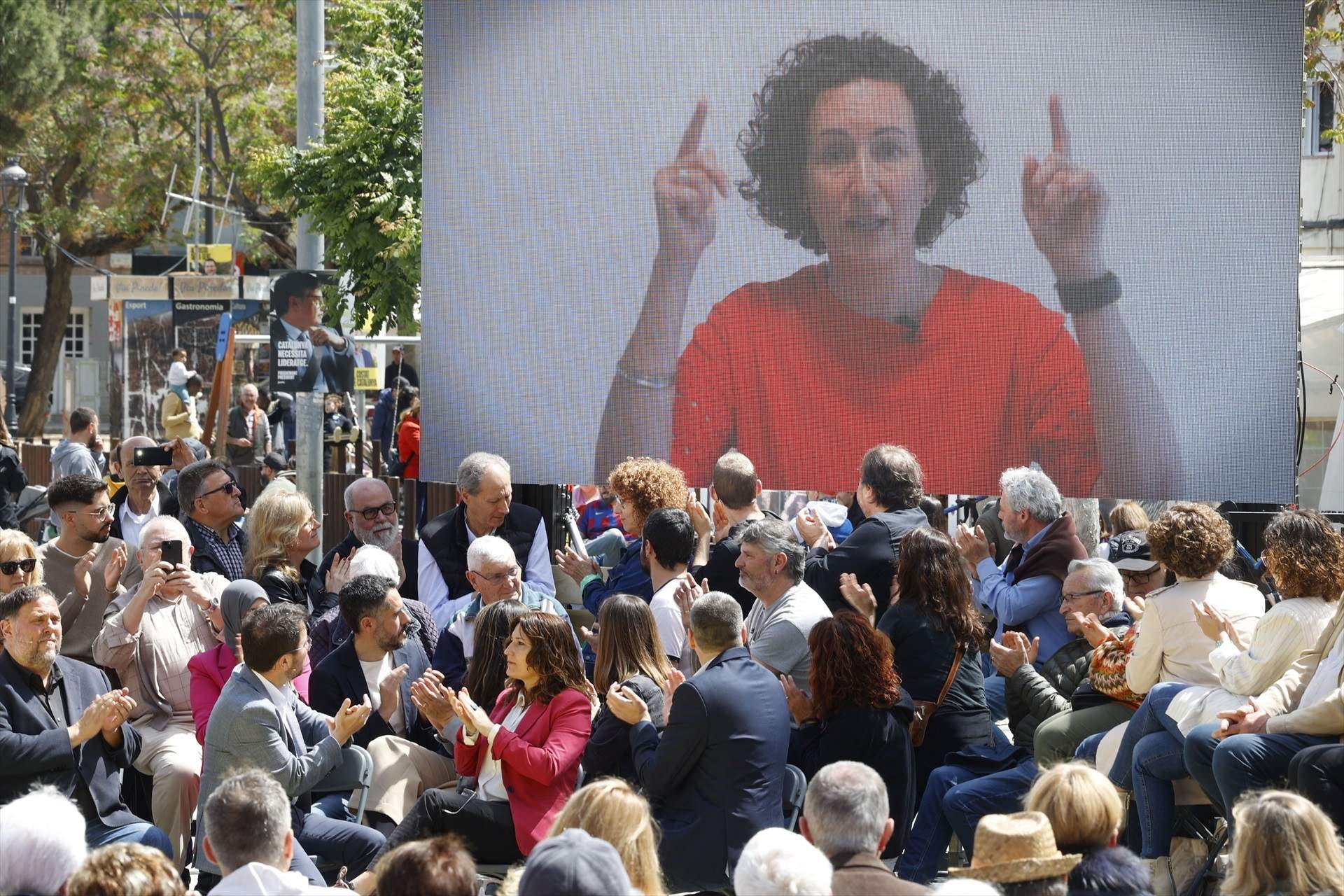 Secretaria general ERC Marta Rovira miting Pineda Mar / europa press