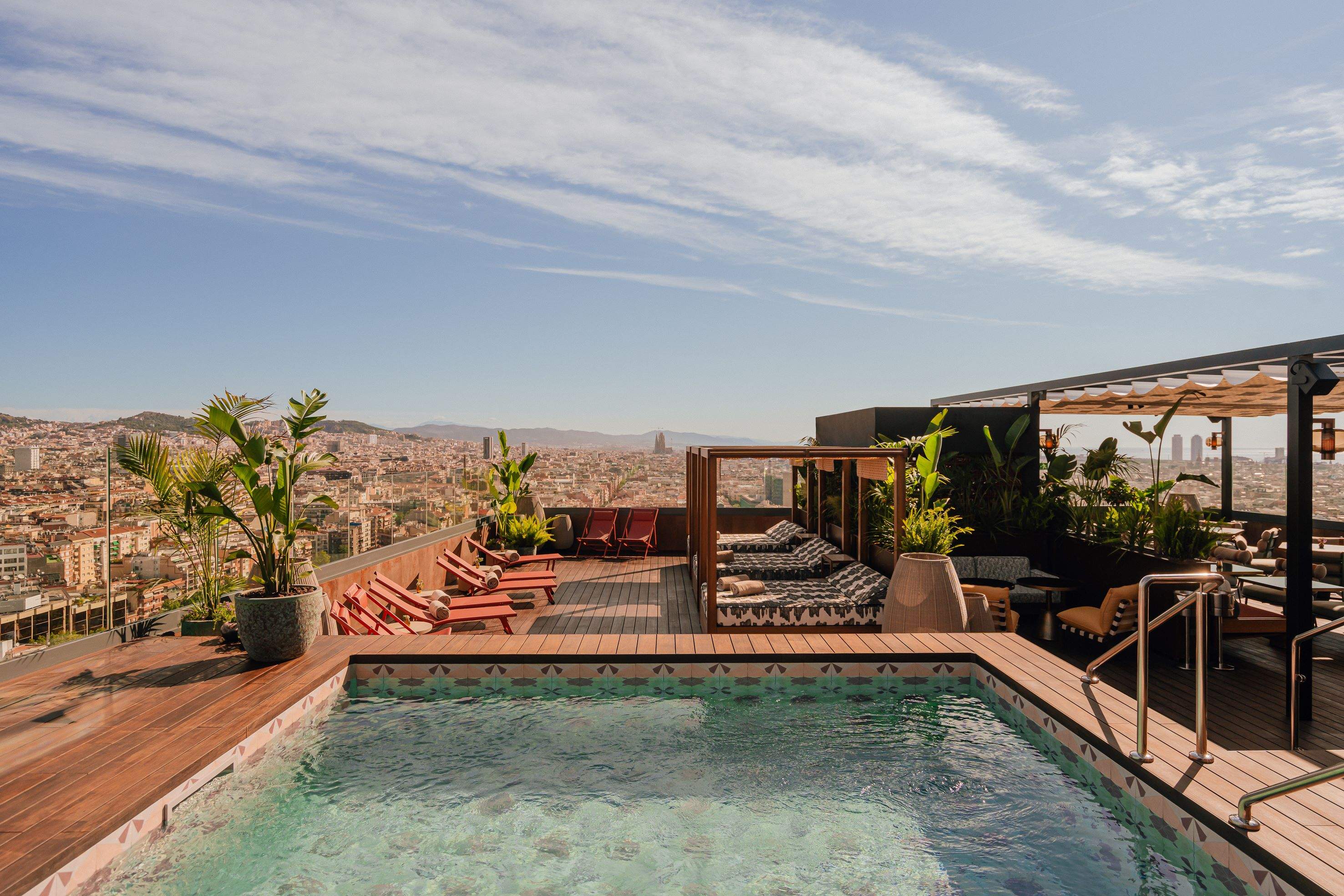 View Cabanas from pool