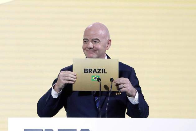 Gianni Infantino Brasil Mundial femenino 2027 / Foto: EFE Gianni Infantino Brasil Mundial femenino 2027 / Foto: EFE