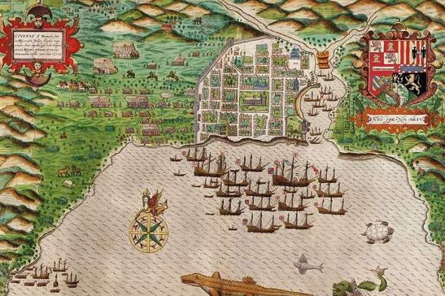 Plano de Santo Domingo (1589). Font Library of Congress. Washington Plano de Santo Domingo (1589). Font Library of Congress. Washington