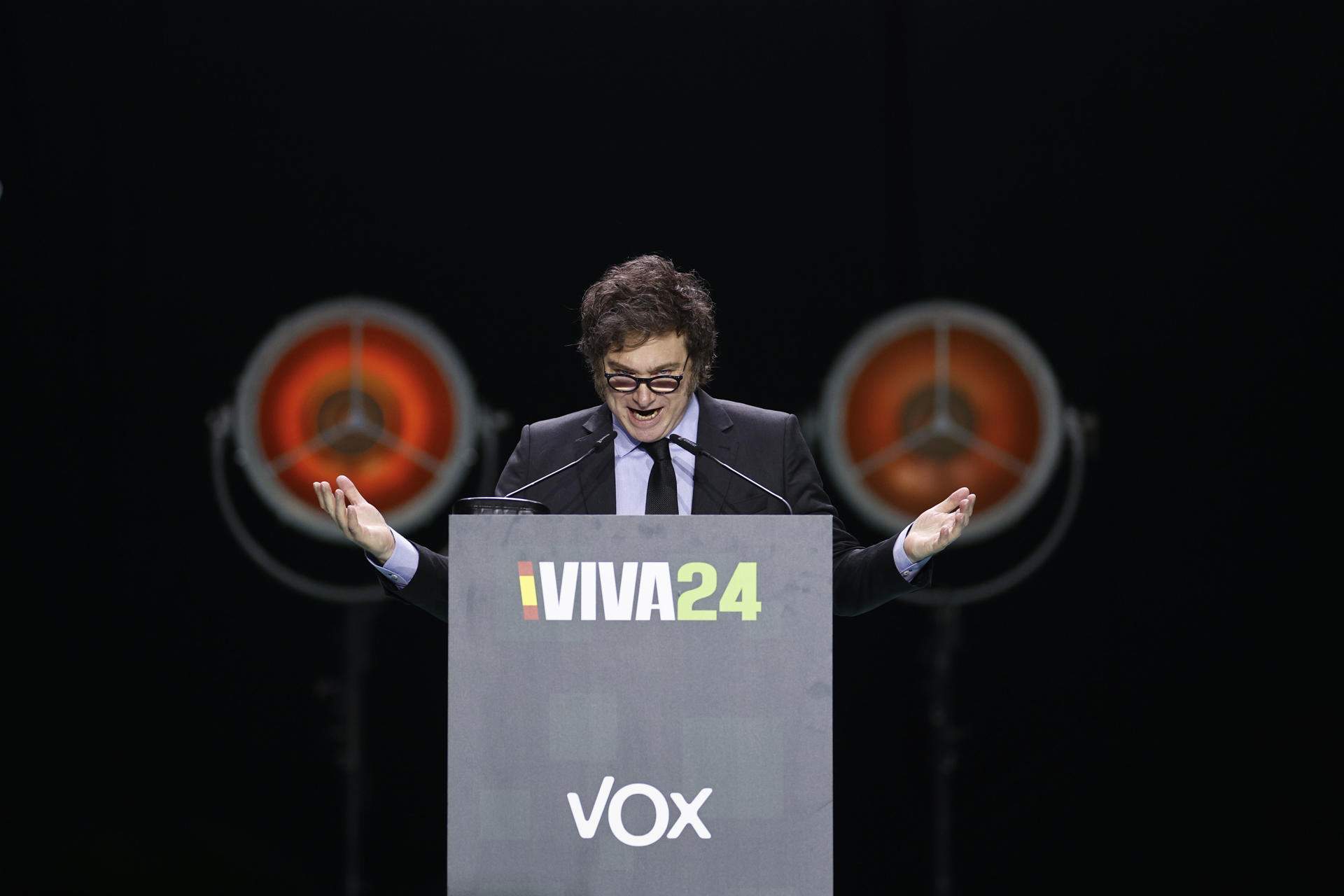 Javier Milei a l'acte de Vox 2  EFE