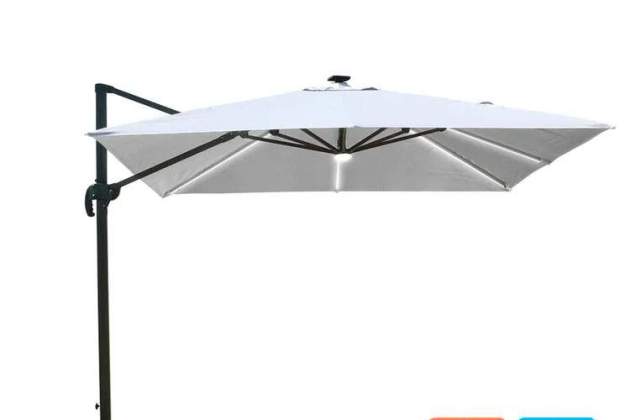 Sombrilla con luz solar LED Paradise