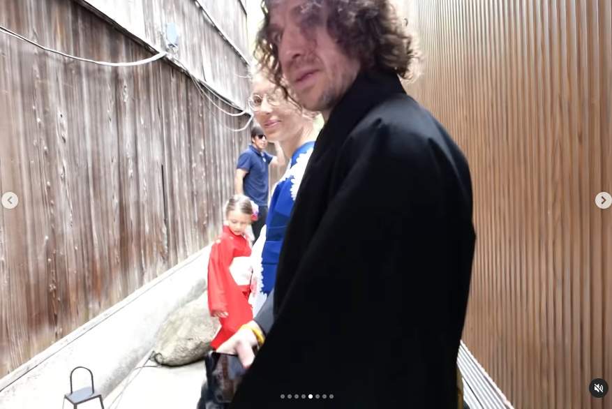 Puyol amb la seva família, Instagram Puyol amb la seva família, Instagram