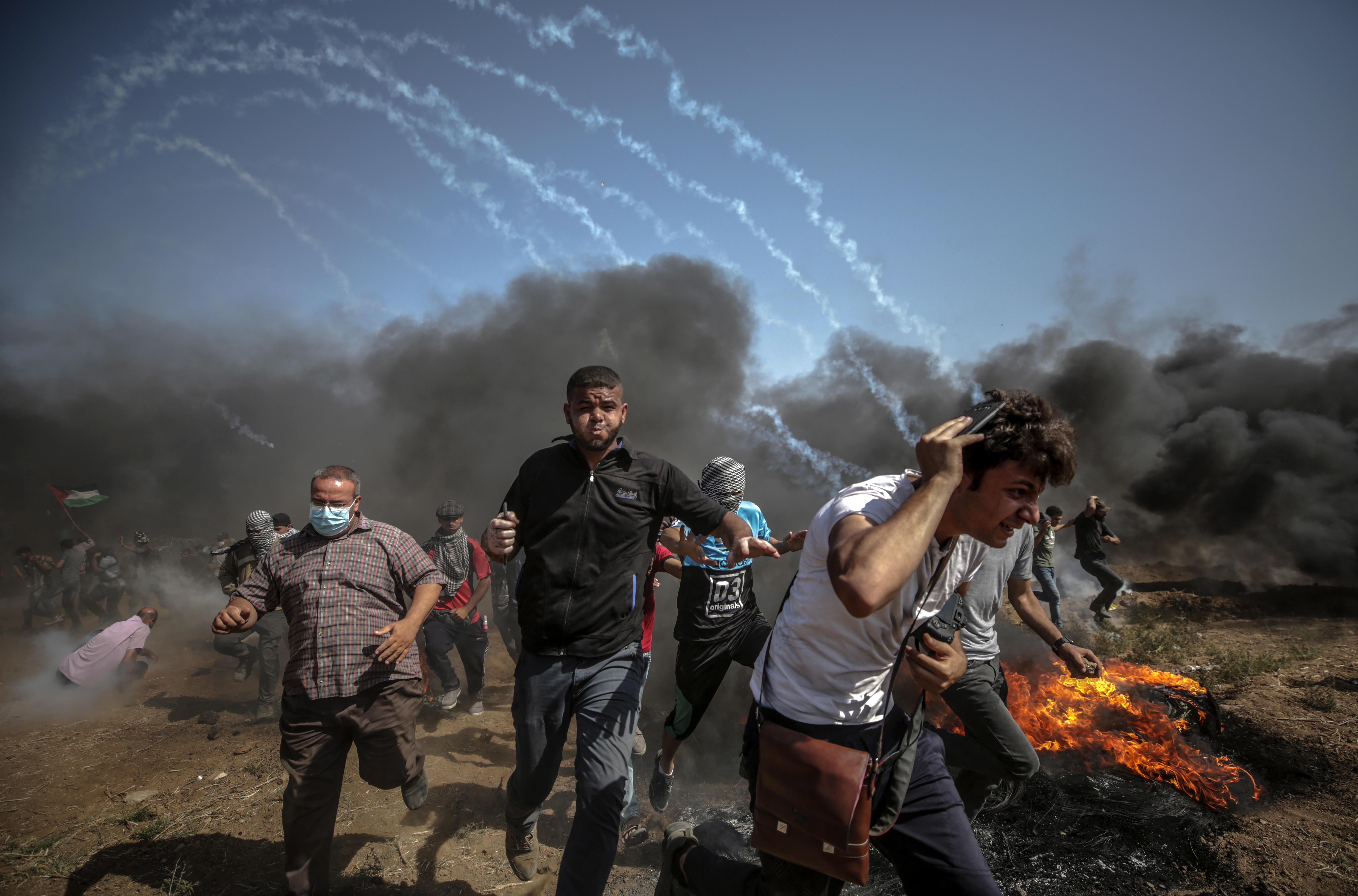 Cuatro muertos y más de 100 heridos en las marchas de Gaza