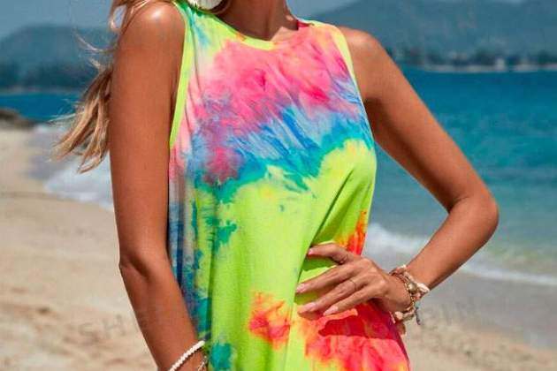 Vestido de verano corto tipo tanque1 Vestido de verano corto tipo tanque1