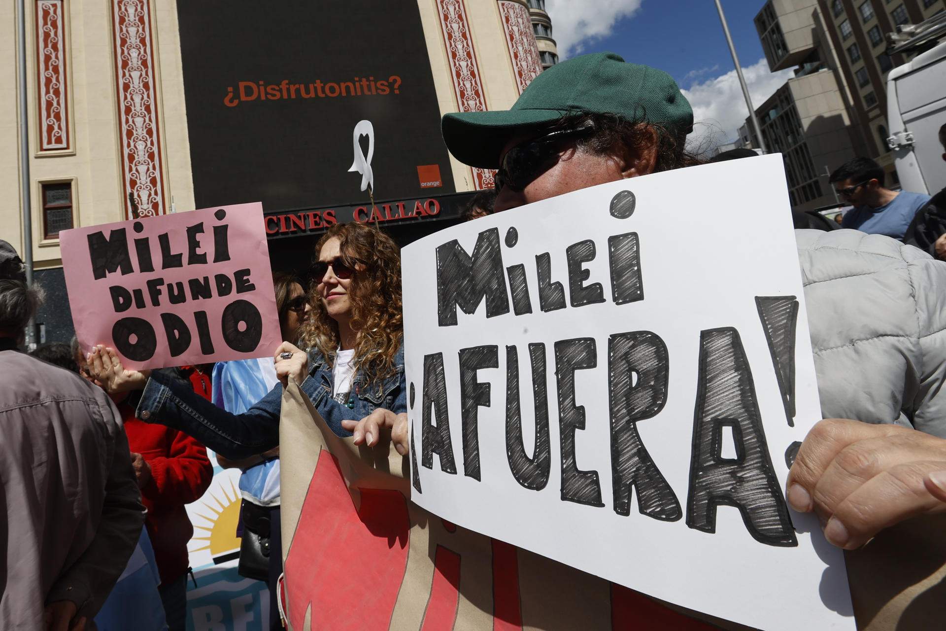 protestes contra Javier Milei. EFE