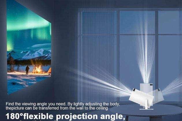 Proyección flexible a 180è Proyección flexible a 180è