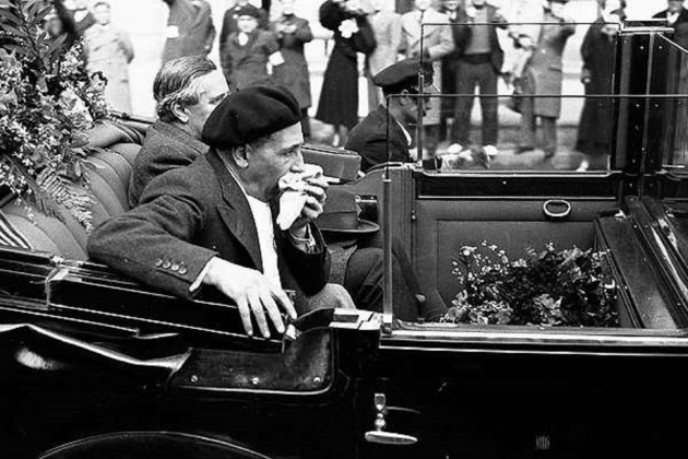 GRANDE El presidente Companys llega a Barcelona después de la amnistía. Febrero de 1936. Fuente Archivo Centelles
