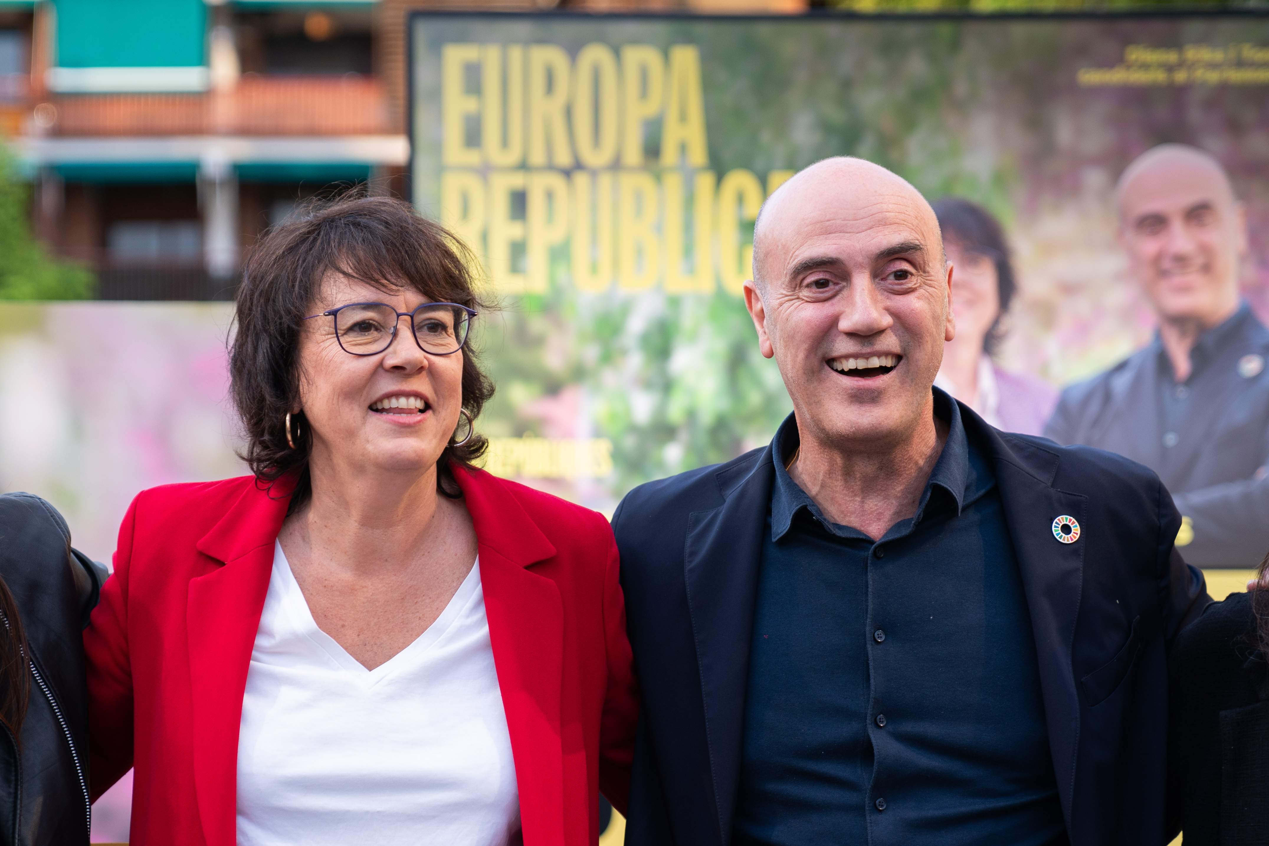 Acte inici campanya ERC eleccions europees, Diana Riba i Tomas Molina / Pau Venteo Acte inici campanya ERC eleccions europees, Diana Riba i Tomas Molina / Pau Venteo