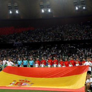 Selecció espanyola bandera futbol Efe Selecció espanyola bandera futbol Efe