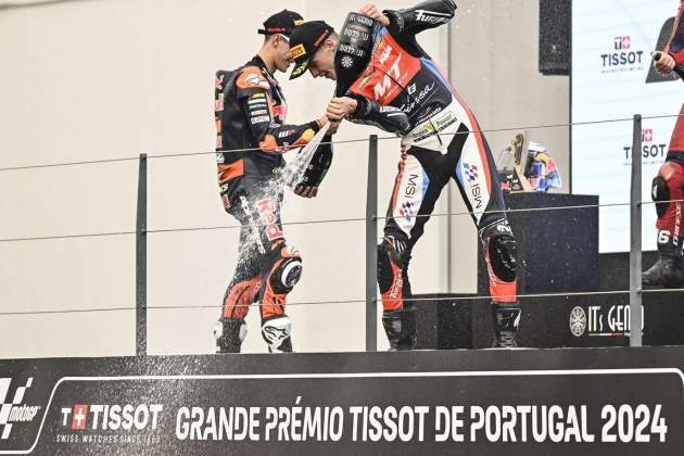 Iván Ortolá en el podio de Portimao / Foto: Europa Press Iván Ortolá en el podio de Portimao / Foto: Europa Press