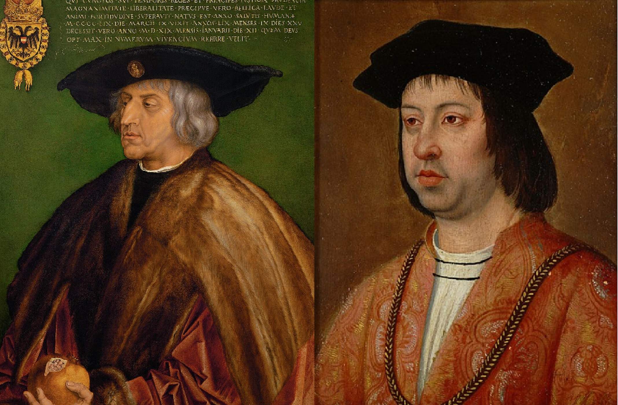 Maximilià de Austria y Fernando el Católico. Fuente Kunsthistoriches Musueum. Viena Maximilià de Austria y Fernando el Católico. Fuente Kunsthistoriches Musueum. Viena