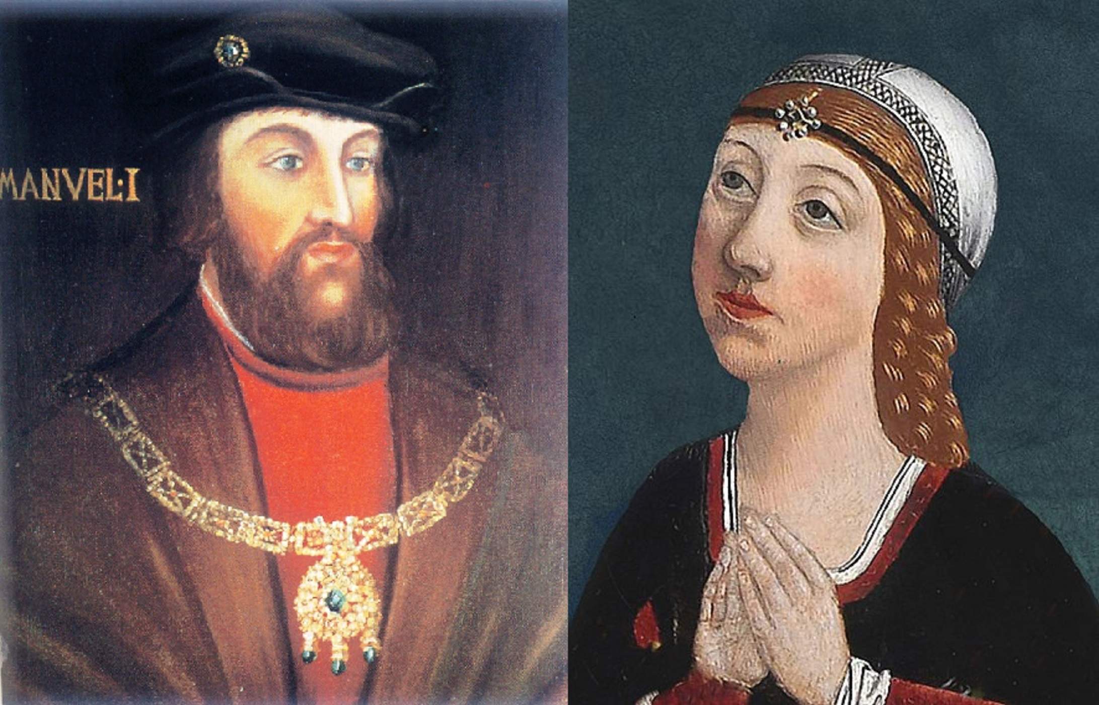 Manuel el Afortunado e Isabel de Aragón. Fuente Monasterio de los Jeronims, Belén y Monasterio de Las Huelgas, Burgos Manuel el Afortunado e Isabel de Aragón. Fuente Monasterio de los Jeronims, Belén y Monasterio de Las Huelgas, Burgos