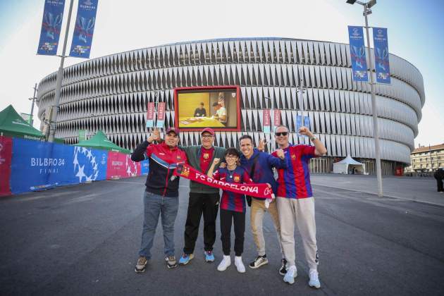 Barça femenino aficionados San Mamés / Foto: EFE Barça femenino aficionados San Mamés / Foto: EFE