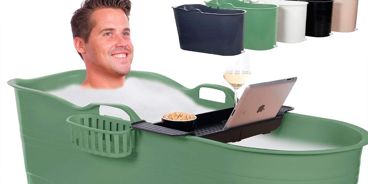 Aquesta banyera mòbil perfecta per a lavabos sense espai és la gran sensació ara a Amazon