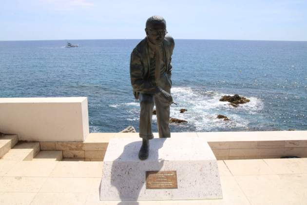 Estatua Josep Ensesa centenario S'Agaro / ACN Estatua Josep Ensesa centenario S'Agaro / ACN