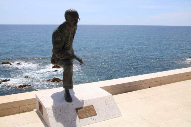 Estatua Josep Ensesa centenario S'Agaro / ACN Estatua Josep Ensesa centenario S'Agaro / ACN